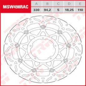 TRW Bremsscheibe MSW498RAC